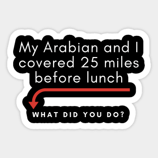 Arabians in Endurance Sticker